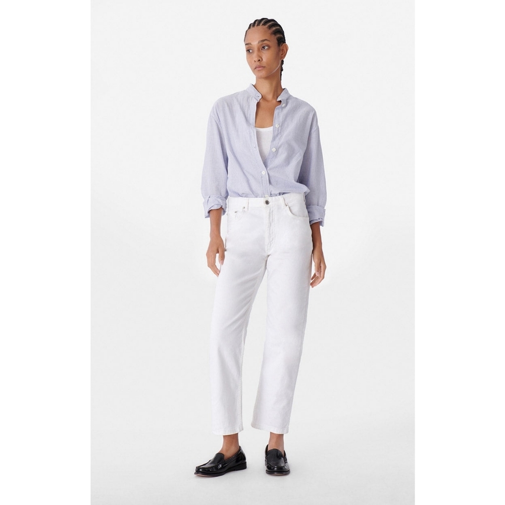 Vanessa Bruno Timael Cropped Jeans White Size 6